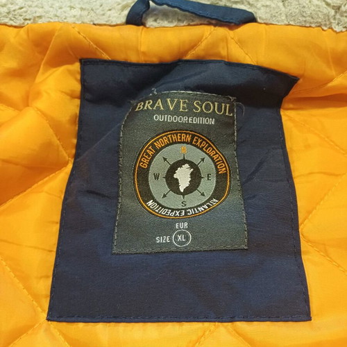 Brave Soul Ανδρικό Μπουφάν Navy Blue XL σαν καινούργιο