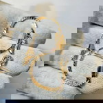  Χρυσό βραχιόλι 14Κ με ζιργκόν, 6.43γρ., μήκος 18εκ., πάχος 2.5-7χιλ.