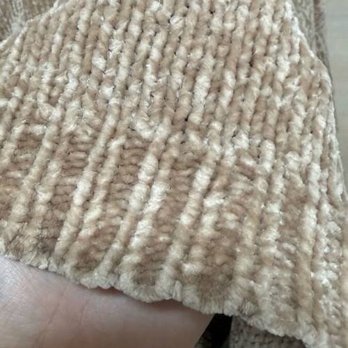 Stradivarius chenille sweater beige light brown