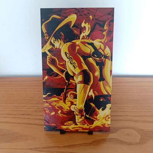 One Piece Ace embossed poster new 24x13cm