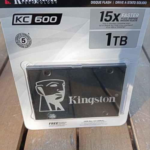 Kingston KC600 SSD 1TB sealed, new