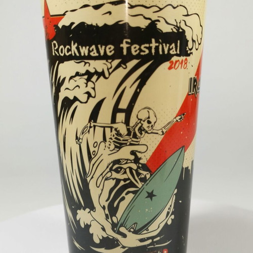 Collectible Rockwave Festival 2018 cup used with Iron Maiden & Judas Priest
