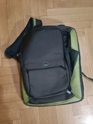 Laptop backpack used, green