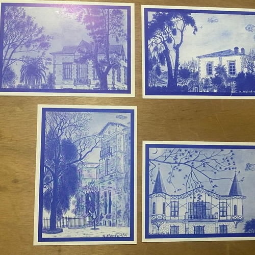 Cards of Kifisia mansions like new, set of 8
