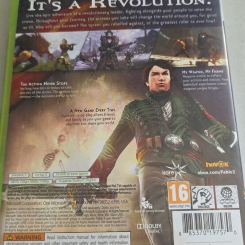 Xbox 360 Fable 3 used
