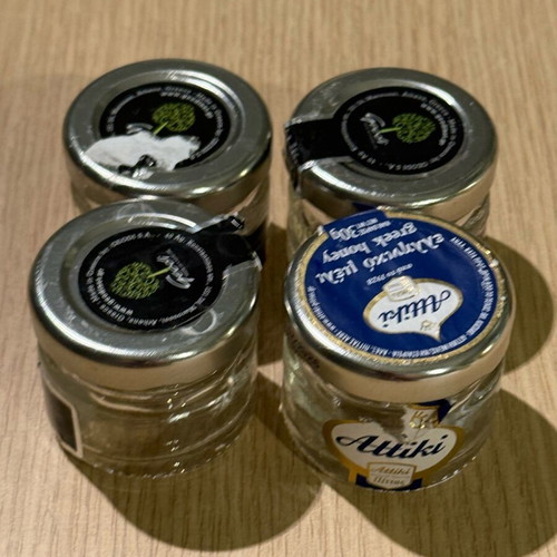 Honey jars used, pack of 4 small