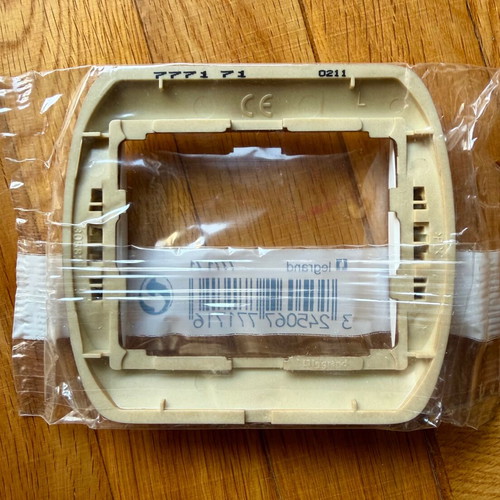 Legrand Galea single switch/socket frame new, gold and white