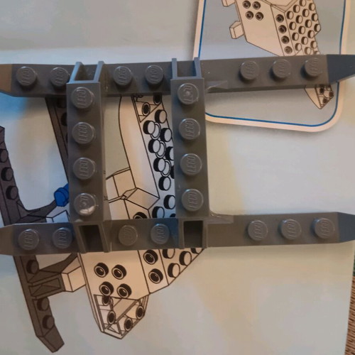 Lego set used with truck, helicopter, and motorcycle