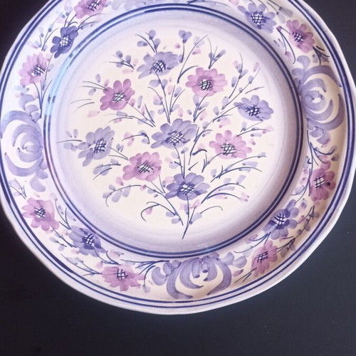 Authentic Skyrian Ceramic Plate by Yianna Ntizou, handmade, 23cm