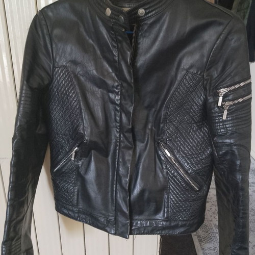 Δερμάτινο μπουφάν μηχανής Terenova like new, unisex, made in Europe