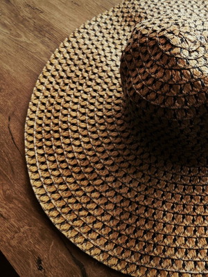 Straw beach hat type capela new, size 56 M