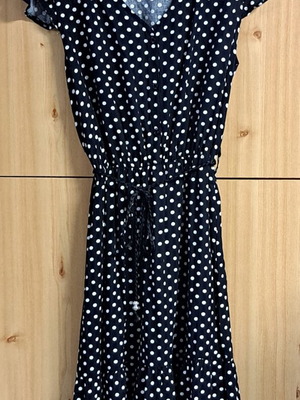Polka Dot Dress Yookie like new, black and white, size L