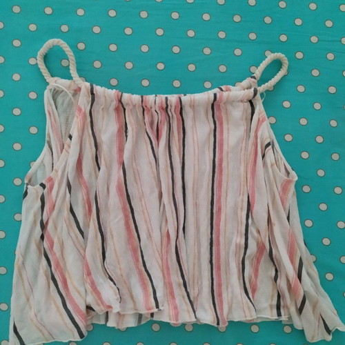Crop top summer blouse used, size M 38 10