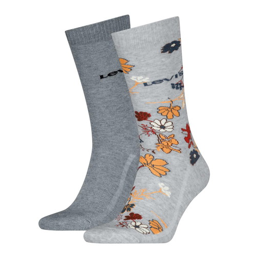 Levi's socks new, grey solid and floral