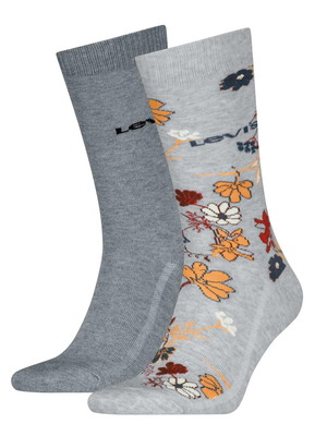 Levi's socks new, grey solid and floral