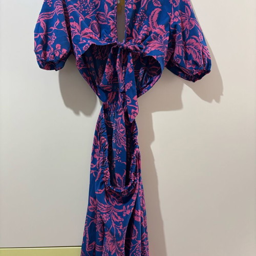 Dress new, unworn, blue and pink, one size