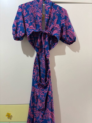 Dress new, unworn, blue and pink, one size
