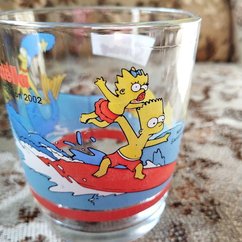 Glass Nutella Simpsons 2002 like new