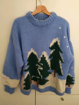 Christmas sweater like new, one size, loose fit