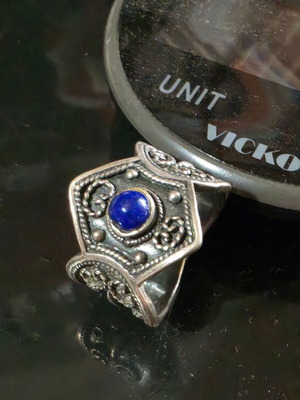 Vintage women's silver ring used, 925 sterling, 10g