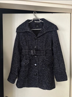Woolen women's coat like new, blue, size M