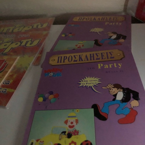 Notepad, stickers and invitations block new