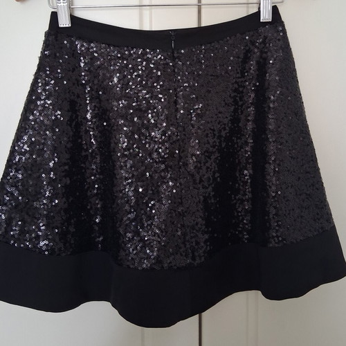 Sweewe Paris evening mini skirt like new, black sequins