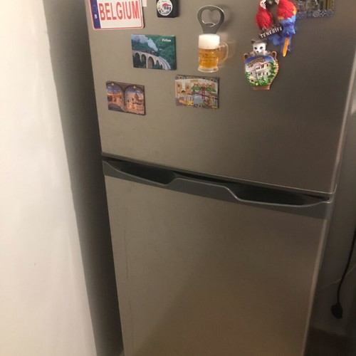 Refrigerator like new, metallic finish