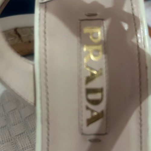 Prada platform sandals like new, size 38, white