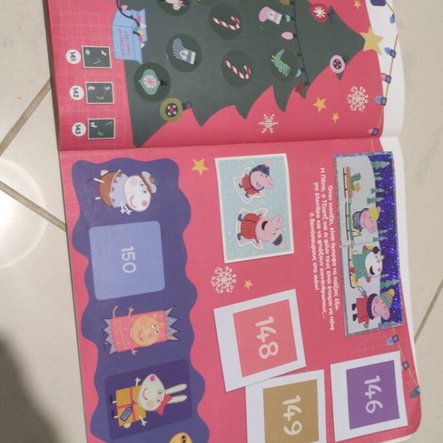 Peppa Pig Panini Album used with missing stickers and cards