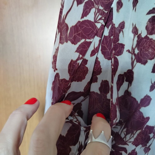 Vassia Kostara floral wide-leg pants, one size