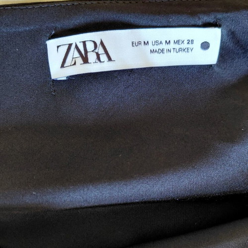 Satin maxi black slip dress Zara size M like new