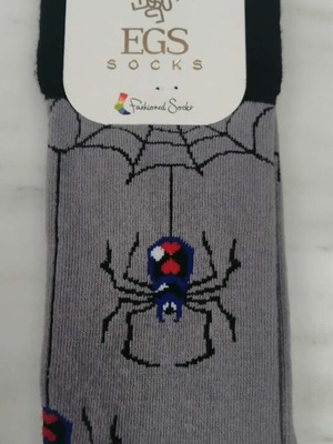 Egs Socks Spider onesize 40-46 new, grey and black