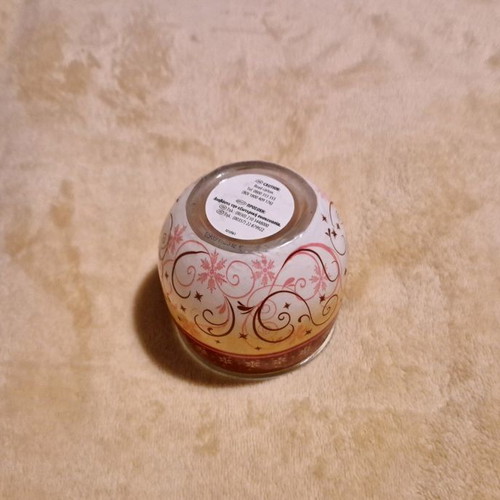 Glass candle holder used
