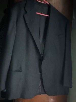 Jacket used dark gray wool, size XL