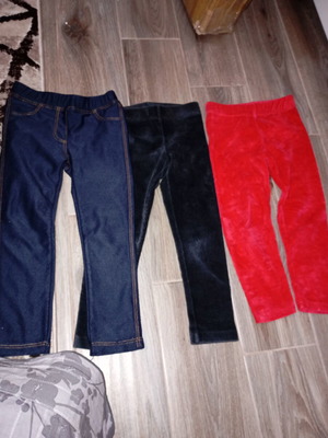 Velour and Corduroy Leggings Pack of 3 for 2-3 Year Olds Used