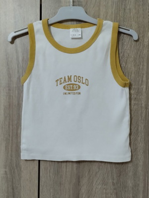 Zara crop top used, summer style sleeveless for ages 9-10