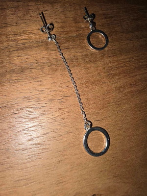 Earring set like new, silver, 2 different pieces