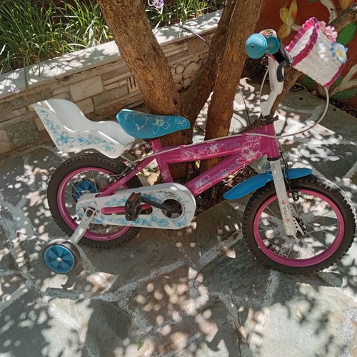 Children's bicycle with training wheels