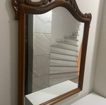 Carved antique mirror used
