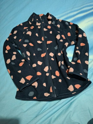Fleece jacket like new for girl 4-6 years, blue and pink