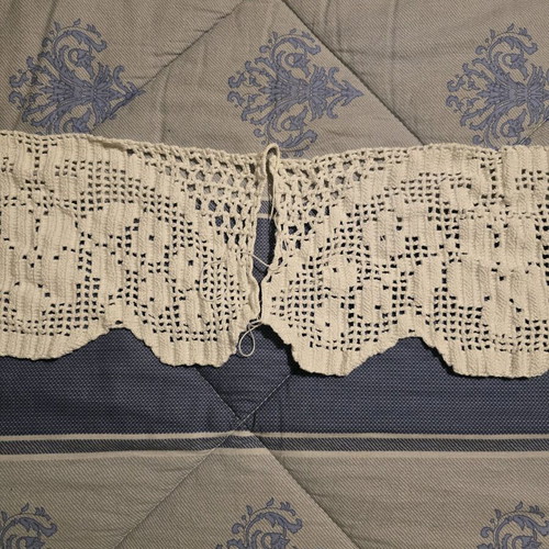 Handmade knitted edging fascia new for decoration