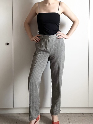 Tailored striped gray Zara pants size S used