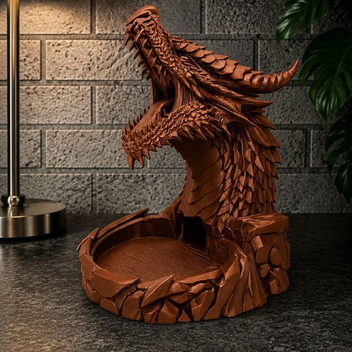 Dragon Dice Tower new, 3D printed customizable