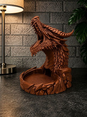 Dragon Dice Tower new, 3D printed customizable