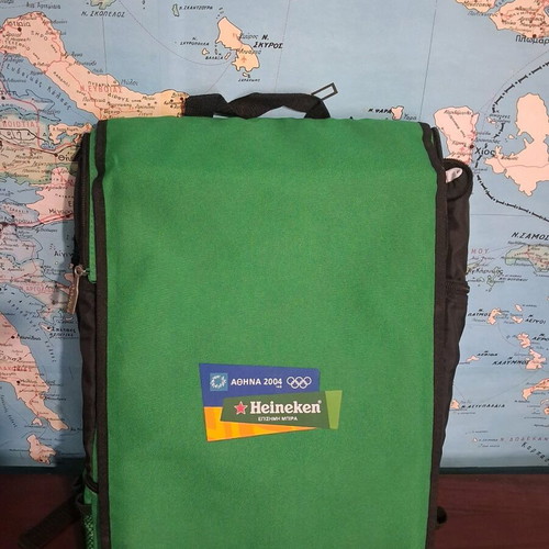 Collectible Heineken Athens 2004 Backpack with Built-in Speakers New