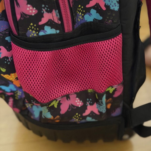 School bag set with trolley, lunch bag, and pencil case used