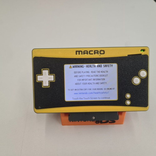 Nintendo DS Macro Custom shell like new, plays Advance games