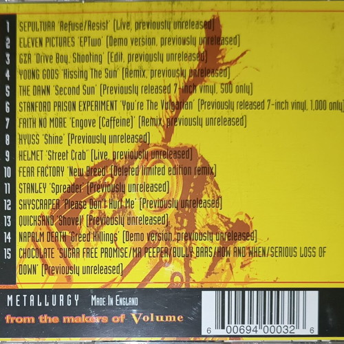 Metallurgy Metal CD used with rare exclusive tracks and booklet