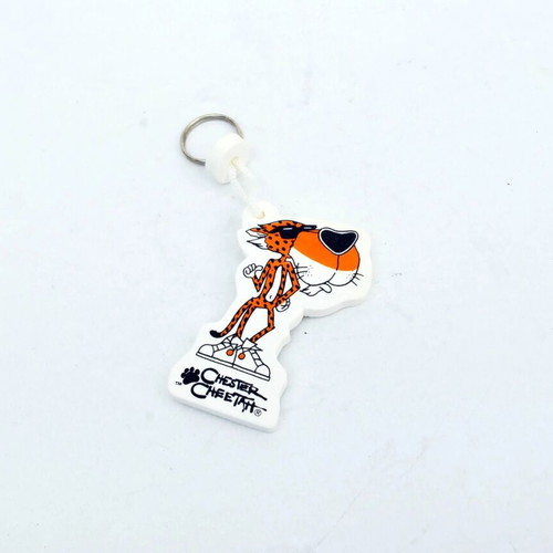 Chester Cheetah key chain holder like new, white and orange